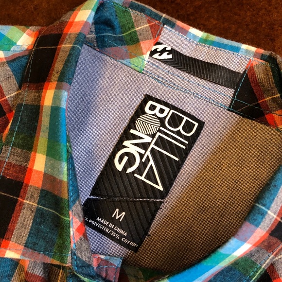 Billabong plaid button up - Picture 5 of 6